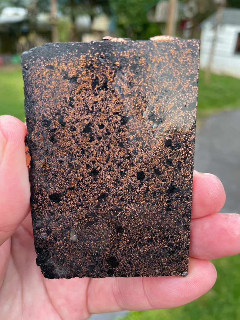 Rare Michigan Copper Fire Brick Slice– The Rock Pile Lapidary Arts